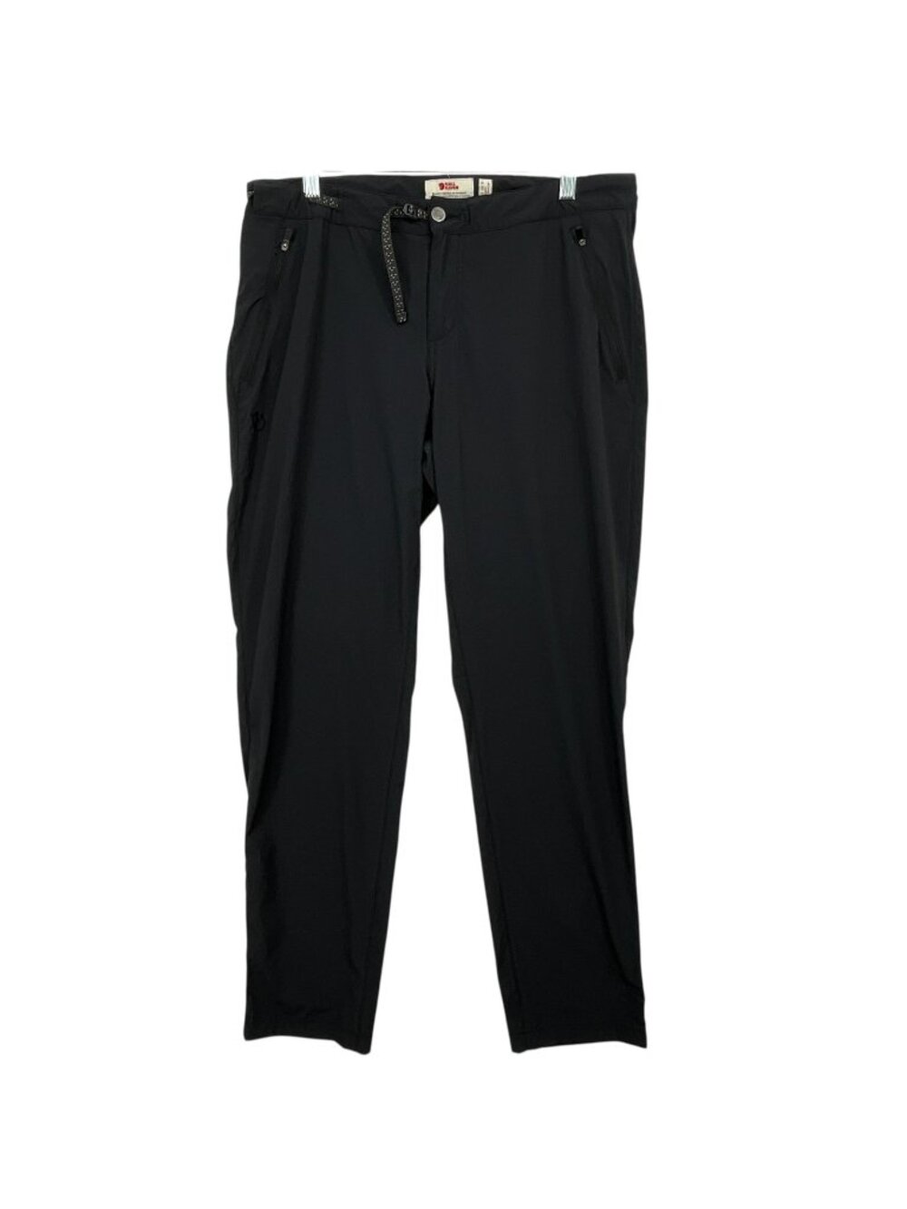 Fjallraven High Coast Trail Trousers Womens 10 Short 30" Black Zip Pockets